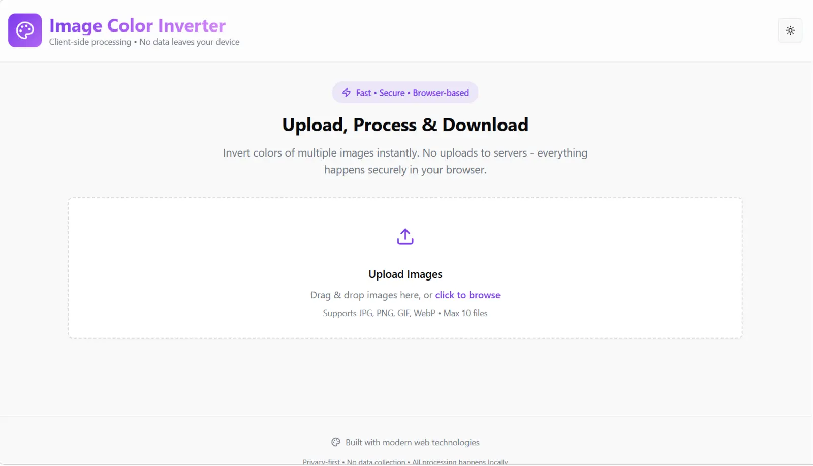 Image Color Inverter screenshot